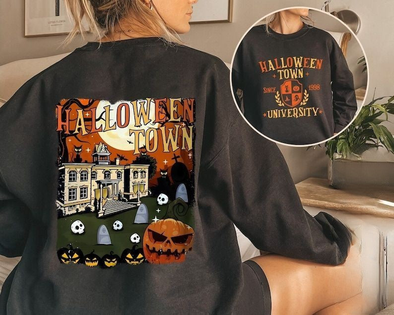 Halloween Town 1998 Print Sweatshirt