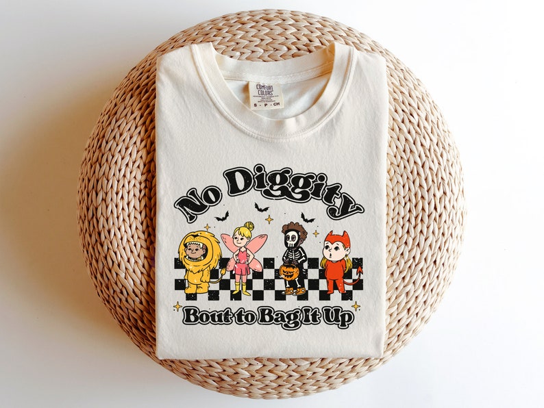 No Diggity Bout to Bag It Up Halloween T-shirt