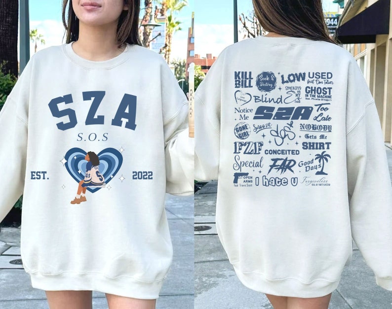 SZA Sos Tracklist Sweatshirt