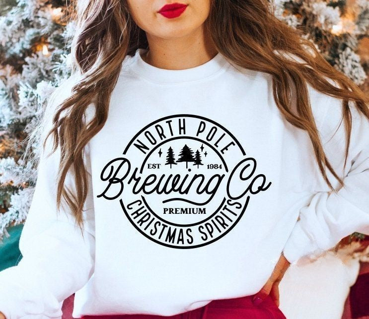 North Pole Brewing Co Merry Christmas Sweatshirt