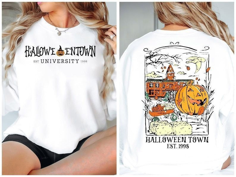 HalloweenTown 1998 Two Sides Print Sweatshirt
