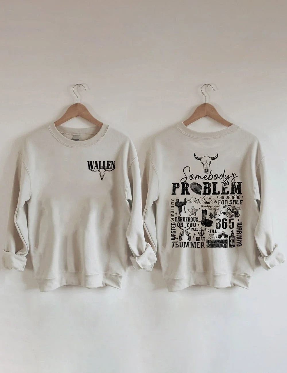 Somebody's Problem Wallen Sweatshirt- Khaki