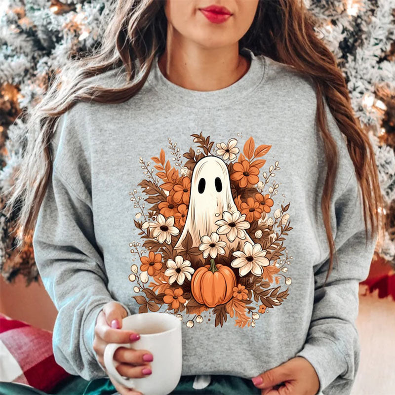 Fall Floral Ghost Sweatshirt