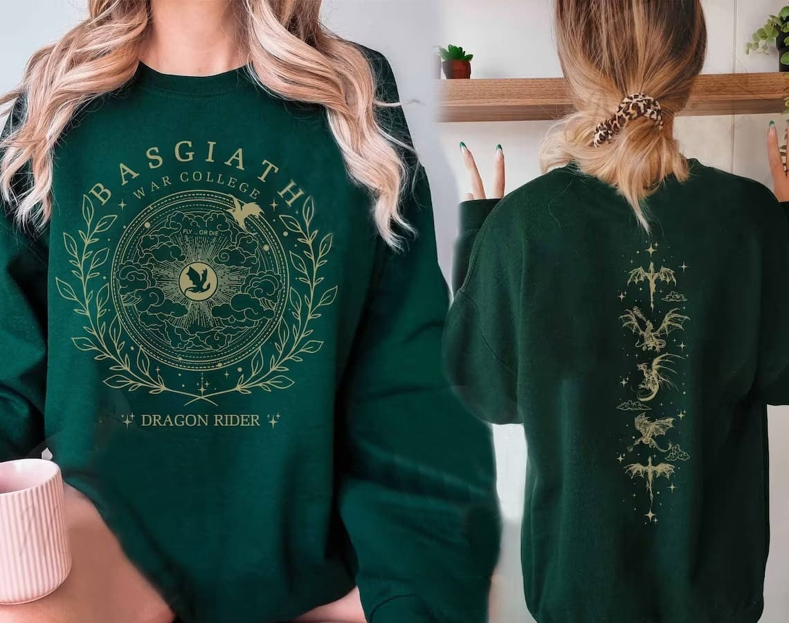 Fourth Wing Double-Sided Print Sweatshirt