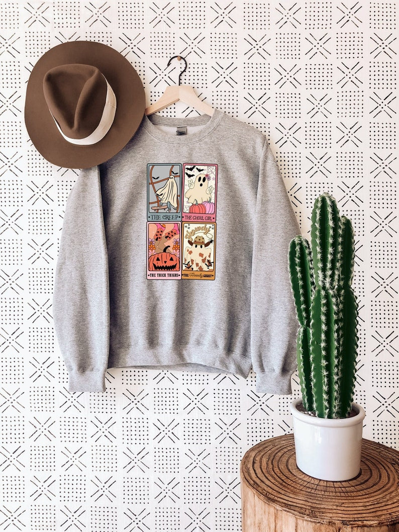 Ghost Tarot Card Sweatshirt