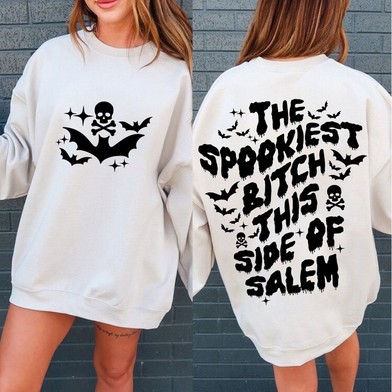 Halloween Letter Print Sweatshirt