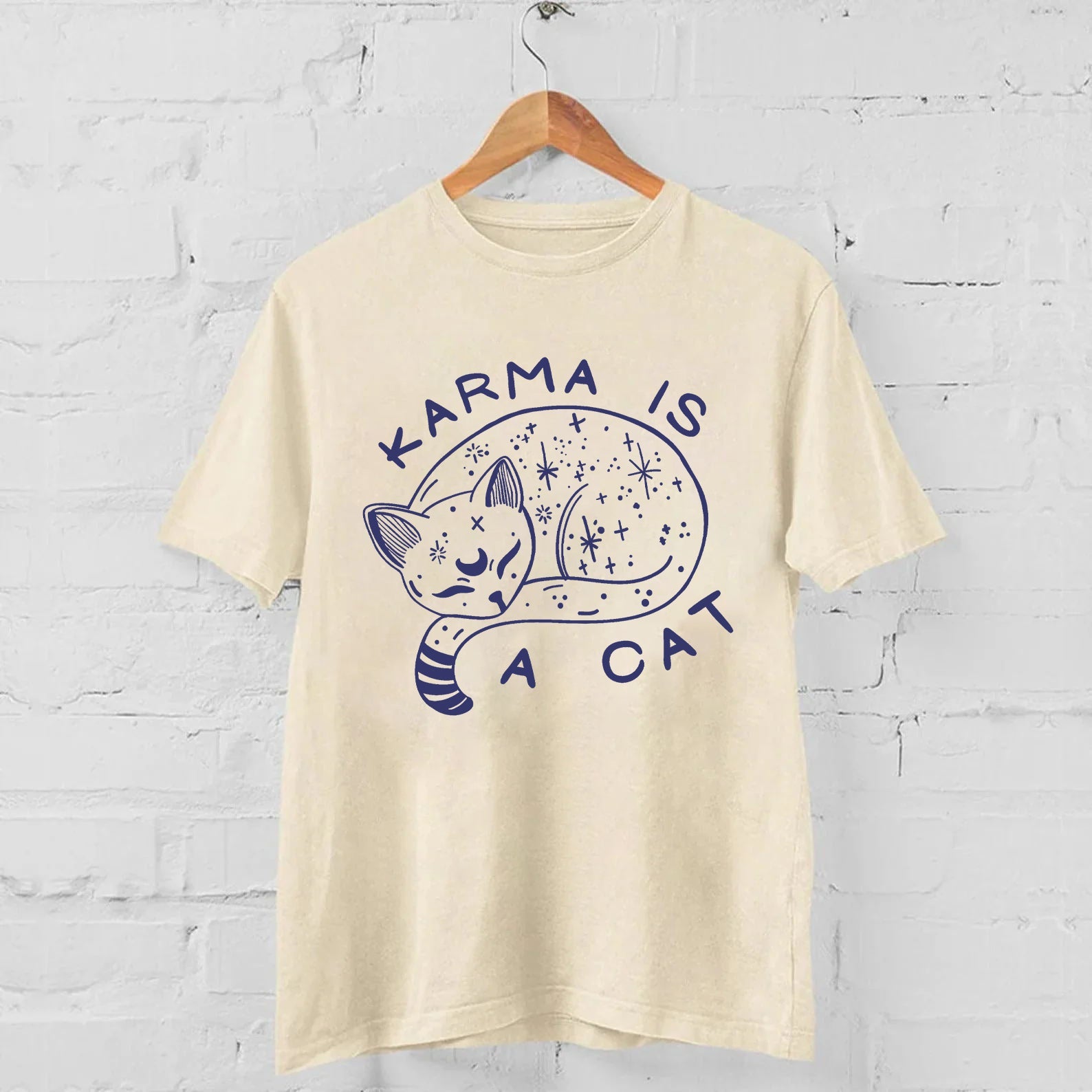 Karma Is A Cat Casual T-shirt