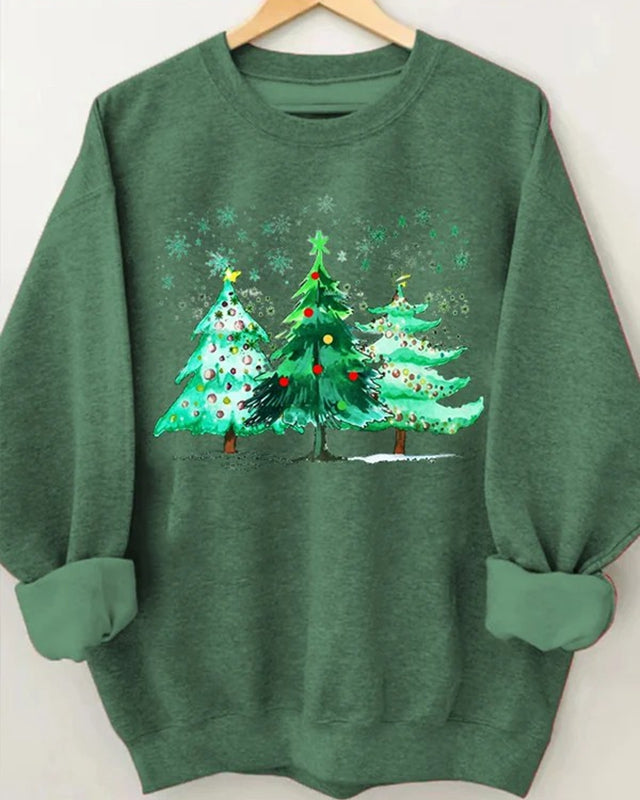 Merry Christmas Casual Long Sleeve Sweatshirt