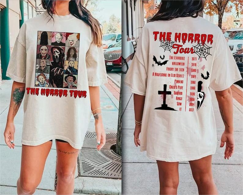 Retro The Horror Tour Casual T-shirt