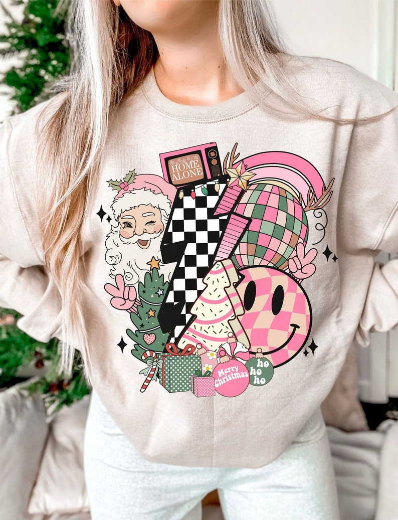 Retro Christmas Santa Claus Sweatshirt