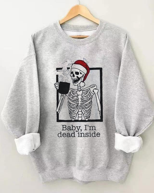 Funny Christmas Skeleton Sweatshirt