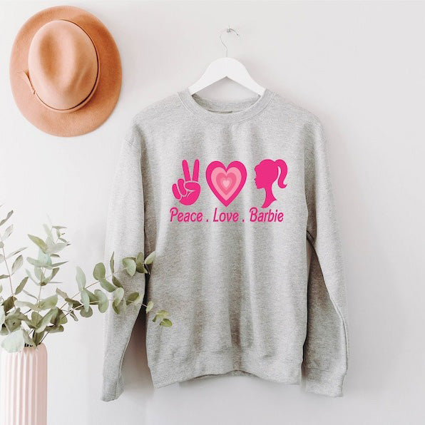 Peace Love Barbie Sweatshirt