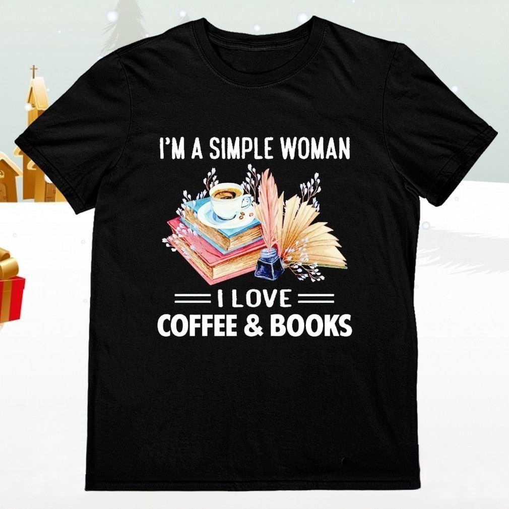 I Love Coffee and Books T-shirt