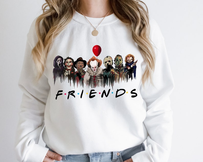 Halloween Horror Movie Characters Sweatshirt