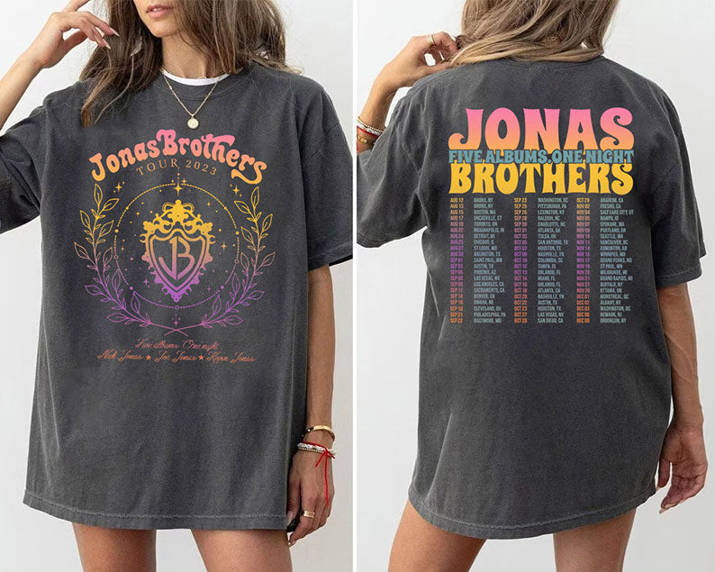 Jonas Concert 2023 Double Sided T-shirt