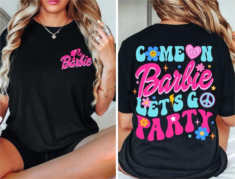 Cute Barbie Let's Go Party T-shirt