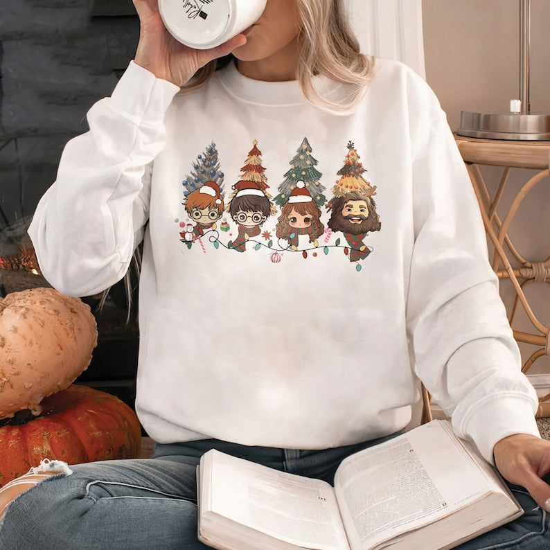 HP Wizard Houses Christmas Tree Sweatshirt