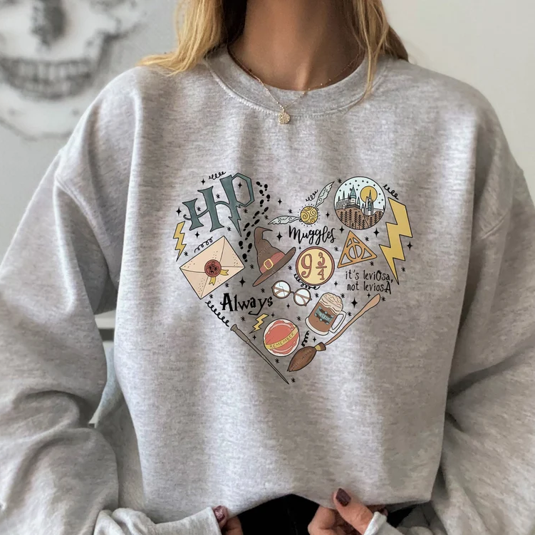 HP Witch Heart Shirt, Wizard Shirt