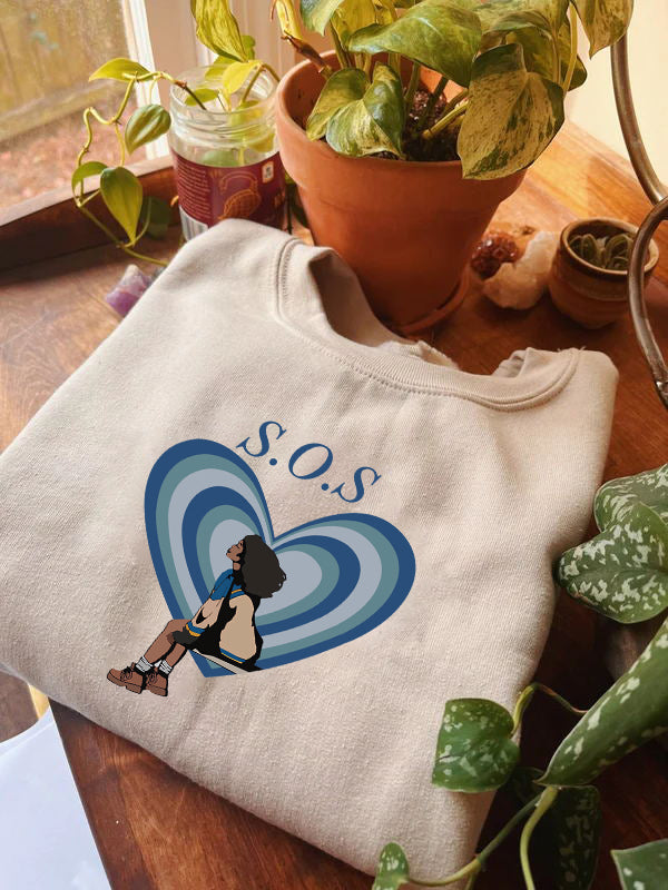 Sza SOS Embroidered Sweatshirt