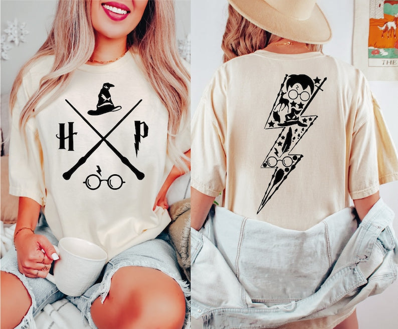 Magic Wizard School 2 Sides Print T-shirt