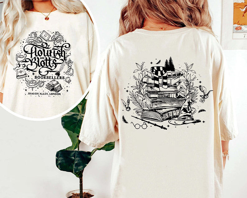 Flourish Blotts Wizard Vintage Sweatshirt