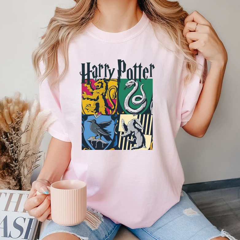 Harry Potter Hogwarts House Shirt