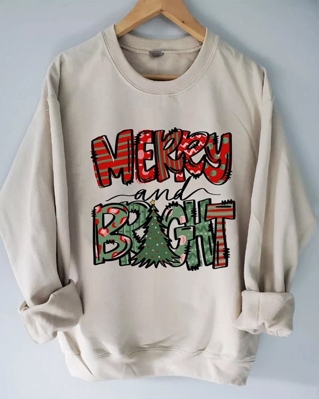 Merry And Bright Sweatshirt Christmas