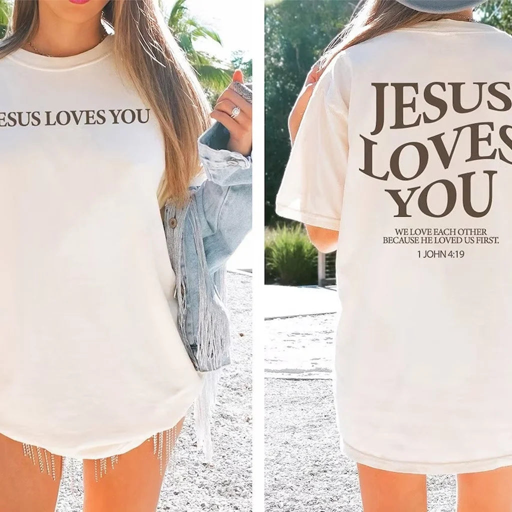 Double Side Faith Casual T-shirt