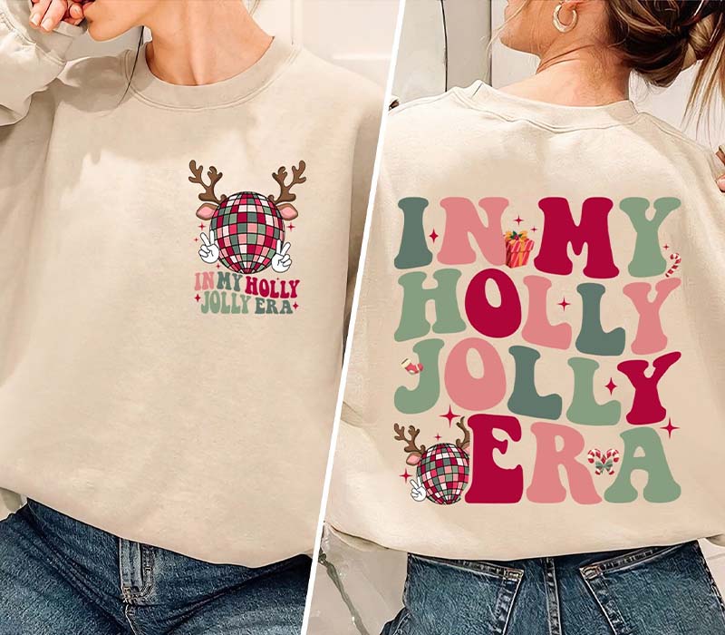 In My Holly Jolly Era Christmas Sweatshirt