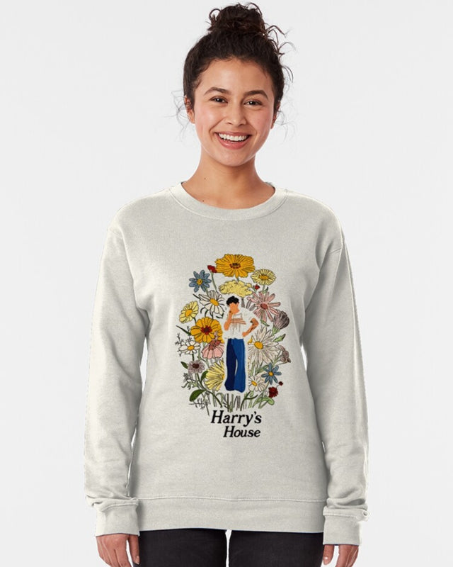 Harry's floral concept Pullover Sweatshirt