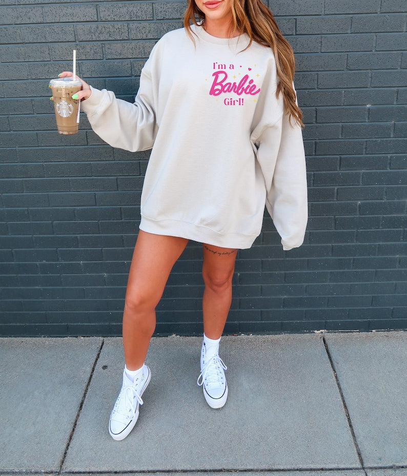 I'm A Barbi Girl Trendy Sweatshirt