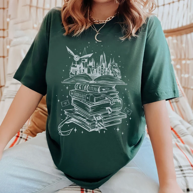 Hogwarts Castle Book Comfort Colors Shirt