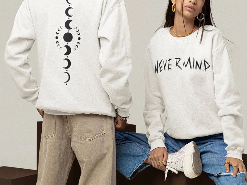 BTS Nevermind Print Sweatshirt
