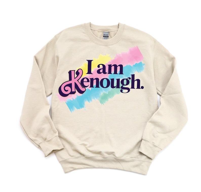 I Am Kenough Rainbow Print Sweatshirt