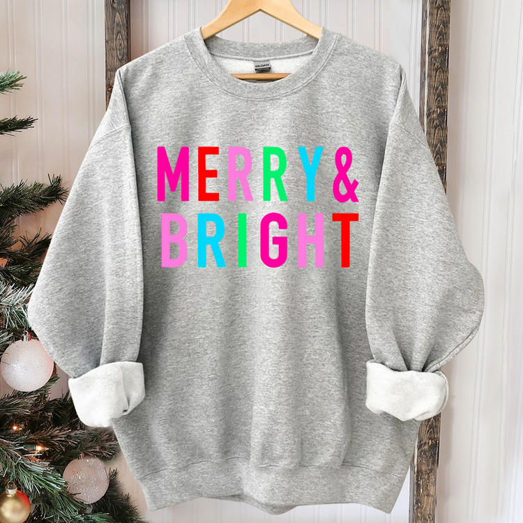 Merry and Bright Crewneck Sweatshirt