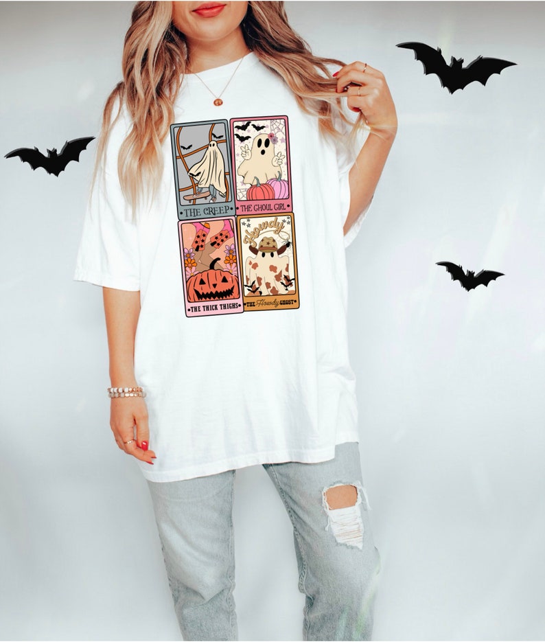 Retro Tarot Card Halloween T-shirt